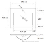 COMAD - Nábytkové umyvadlo 60cm 5907441298896