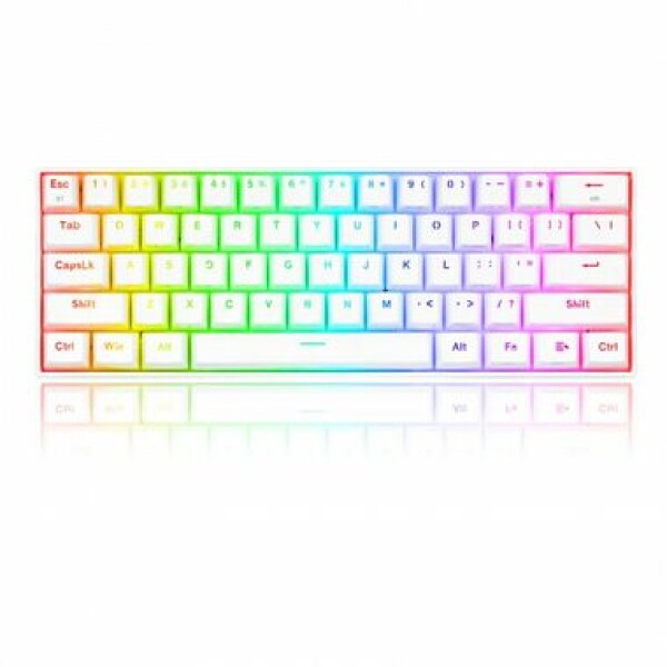 Rozbaleno - Redragon K530 Draconic Pro bílá / Bezdrátová klávesnice / Mechanická / Brown Switch / RGB / USB / BT / US / rozbaleno (RED-K530W-RGB-PRO.rozbaleno)