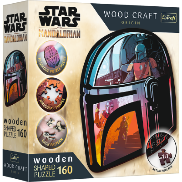 Puzzle Wood Craft Origin The Mandalorian 160 dílků - Trefl