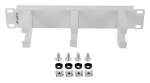 Lanberg 10" organizér kabelů 3 kroužky Typ B šedý / Organizér kabelů / 1U / kov (AK-1702-S)