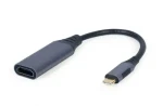 Rozbaleno - Gembird adaptér USB Typ-C (M) na HDMI (F) 0.15m šedá / rozbaleno (A-USB3C-HDMI-01.rozbaleno)