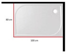 Panel k vaničce SAT LIMNEW 100x80 cm LIMP10080L LIMP10080L