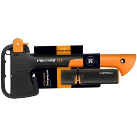 Fiskars 1020183 Set Sekera univerzální X7 + ostřič Xsharp (1020183)