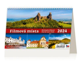 Kalendář stolní 2024 - Filmová místa / Tipy na výlety - Michaela Jíková