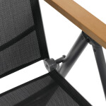 Zahradní židle, hliník, síťovina, šedá, AZC-W1408 GREY