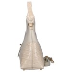 Luxusní dámská kožená kabelka do ruky Elizaveta, béžová