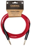 Cascha Advanced Line Guitar Cable Red 3m