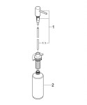GROHE - Cosmopolitan Dávkovač saponátu, 500 ml, Hard Graphite 40535A00
