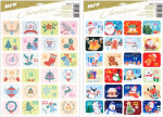 Samolepky adventní kalendář mix 2001