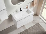 CERANO - Koupelnová skříňka pod umyvadlo Carole - bílá matná - 79x48x45 CER-431557
