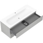 MEXEN/S - Orio koupelnová skříňka 120 cm s umyvadlem Vela, 2 zásuvky, šedá mat/bílá mat 91A10-12047-2-BFF62-W23M01