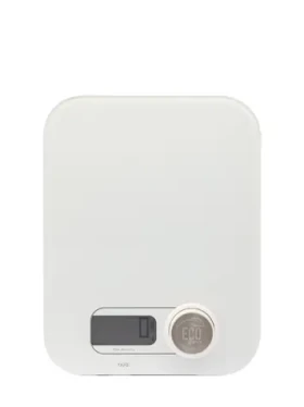 Weis ECO PRO bílá / Kuchyňská váha / max. 5 kg / LCD displej / funkce Tara / bez použití baterií (4010411105313)