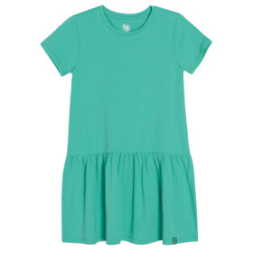 Basic šaty s krátkým rukávem- zelené - 92 MINT