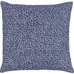 GREEN GATE Prošívaný povlak na polštář Dahla Blue 50 x 50 cm, modrá barva, textil