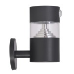 Garden Trading Venkovní nástěnné LED osvětlení na solární napájení Putney, černá barva, kov, plast