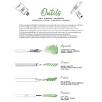 Clairefontaine Odelia Gardens omalovánky A4, 6 motivů, 20 listů, 250g/