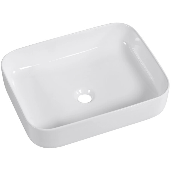 CERANO - Umyvadlo keramické Vizo - na desku - bílá lesklá - 50x39 CER-428434