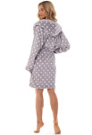 L&L 2405 Dots S-XL dámský župan grafit M-164/98/106