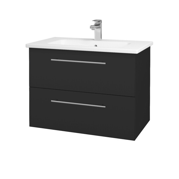 Dřevojas - Umyvadlová skříňka GIO SZZ2 80 - N03 Graphite / Úchytka T02 / N03 Graphite 202262B