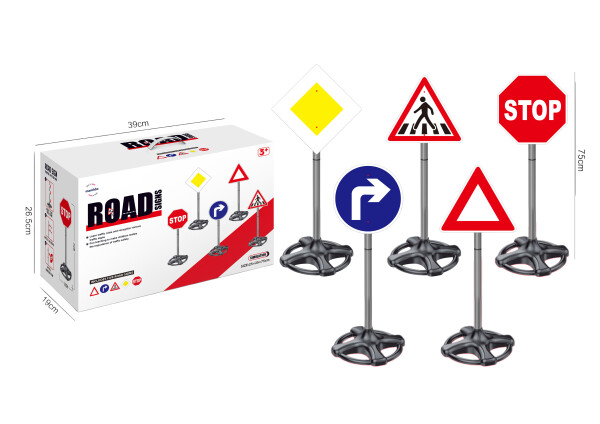 Mamido Dětské dopravní značky 75 cm MT1214