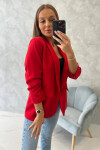 Elegantní dámské sako Lapels červené - Koucla UNI