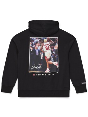 Mitchell & Ness Pánská mikina Chicago Bulls NBA Dennis Rodman Player Photo Hoodie Velikost: S