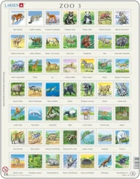 LARSEN Puzzle Zvířata světa (ZOO 3)