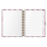 Busy B Kroužkový plánovací diář To Do A5 Stripe 2026, růžová barva, papír