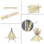 Šedý dětský teepee stan s motivem hvězd 110cm x 140cm