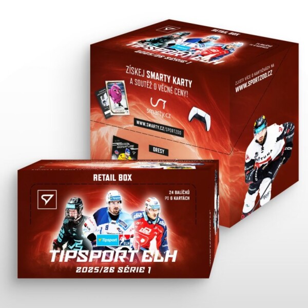 SportZoo Hokejové Karty Česká Extraliga Ledního Hokeje 2025-26 Series 1 Retail Box