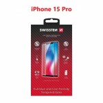 SWISSTEN FULL GLUE, COLOR FRAME, CASE FRIENDLY PRO APPLE IPHONE 15 PRO 8595217483439