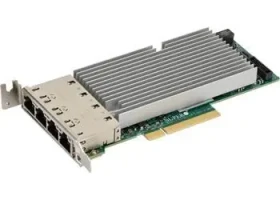 Supermicro STG-i4T / Rozšiřující karta / PCIe Gen3 x8 (LP) / 4x 10GbE RJ45 / Intel XL710 + X557 (AOC-STG-I4T-O)