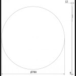 MEXEN - Alto zrcadlo 70 cm 9853-070-070-000-00