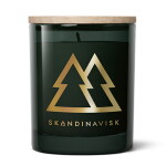 SKANDINAVISK Vonná svíčka ve skle SKOG Gold (les) 65 g – speciální edice, zelená barva, sklo
