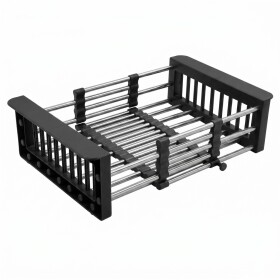 REA - Teleskopický odkapávač na dřez P14487 Black HOM-09973