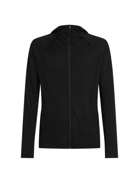 ICEBREAKER Mens 150 MerinoFine Ace LS Zip Hoodie, Black velikost: M