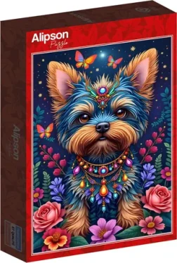 ALIPSON Puzzle Pejsek v říši květin