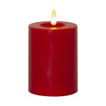 Star trading LED svíčka FLAMME FLOW V.12,5cm červená