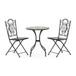 Zahradní set 1+2, kov, keramická mozaika, US1400 SET