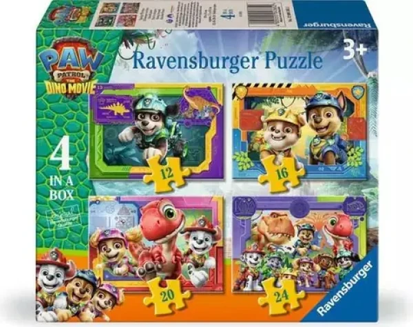 Ravensburger 120043652 Tlapková patrola: Dinosauří film 4 v 1