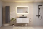 HANSGROHE - Xilesa E Vysoká skříňka, 40x165x35 cm, 1 dvířka, panty vpravo, matná šedá 54288760