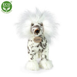 Plyšový pes čínský chocholatý stojící 25 cm ECO-FRIENDLY