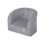 PLUSH NEST PLUSH NEST Dětské sedátko z prémiového šedého manšestru