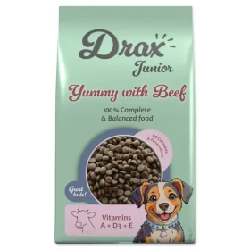Drax Junior hovězí 10 kg / Granule pro psy / Pro štěňata všech plemen (774-854605)