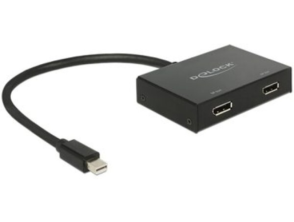 DeLock Displayport 1.2 Rozbočovač 1 x mini Displayport in 2 x Displayport out 4K (87695)