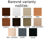 Stůl Ikon 4 Barva desky: Bílá, Barva podstavy: Černá