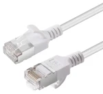 MicroConnect CAT6A U-FTP SLIM 10m bílá / Patch kabel / LSZH (V-FTP6A10W-SLIM)