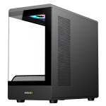 EVOLVEO Ursus, skříň mATX, 6x ARGB ventilátor 120mm, skleněná bočnice + přední panel, černá