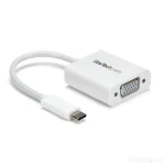 StarTech adaptér USB-C na VGA bílá / 1920x1200 / 1080p (CDP2VGAW)