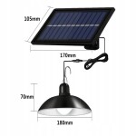 Verk Izoxis Solární závěsné LED lampy s dálkovým ovládáním, IP44, 2200mAh černá